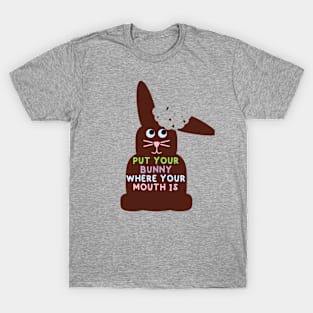 Funny Chocolate Easter Bunny Pun T-Shirt